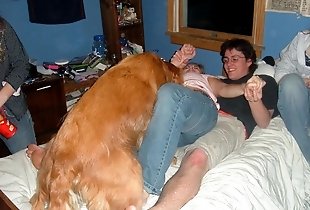Dog is going to fuck the slut
